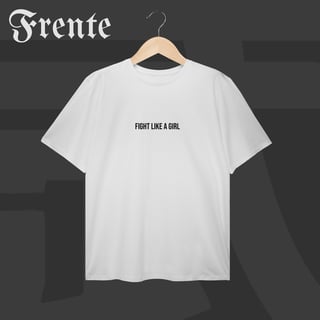 Nome do produto Camiseta Plus Size - Fight like a girl | Arte no peito
