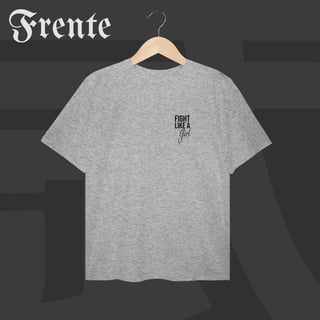 Nome do produto Camiseta Plus Size - Fight like a girl | Arte no peito