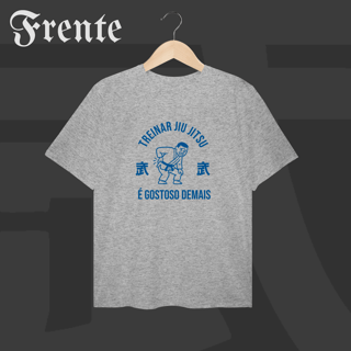 Nome do produto Camiseta Plus Size - Treinar jiujitsu é gostoso demais | Arte no peito