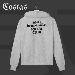 Nome do produto Moletom Zíper  - Anti berimbolo social club | Arte nas costas