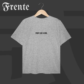 Nome do produto Camiseta Plus Size - Fight like a girl | Arte no peito
