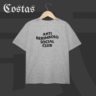 Nome do produto Camiseta Plus Size - Anti berimbolo social club | Arte nas costas