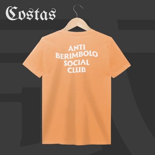 Nome do produto Camiseta Estonada - Anti berimbolo social club | Arte nas costas