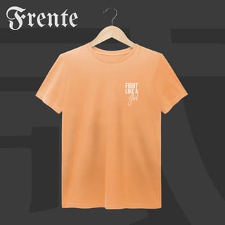 Nome do produto Camiseta Estonada - Fight like a girl | Arte no peito