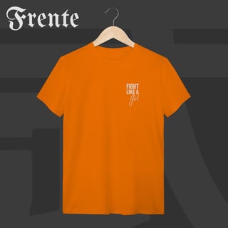 Nome do produto Camiseta T-shirt - Fight like a girl | Arte no peito