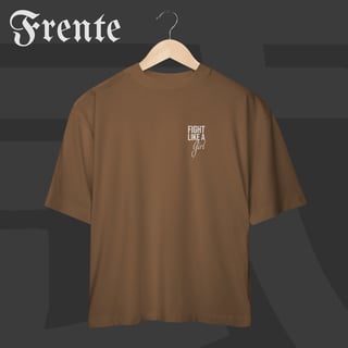 Nome do produto Camiseta Oversized - Fight like a girl | Arte no peito