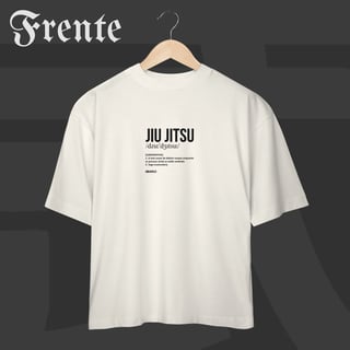 Nome do produto Camiseta Oversized - Dicionário jiu-jitsu | Arte no peito