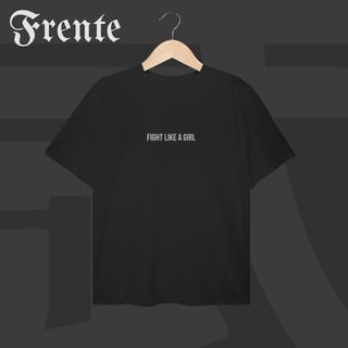 Nome do produto Camiseta Plus Size - Fight like a girl | Arte no peito