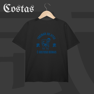 Nome do produto Camiseta Plua Size - Treinar jiujitsu é gostoso demais | Arte nas costas