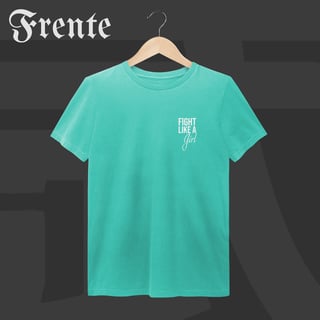 Nome do produto Camiseta Estonada - Fight like a girl | Arte no peito