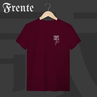 Nome do produto Camiseta T-shirt - Fight like a girl | Arte no peito