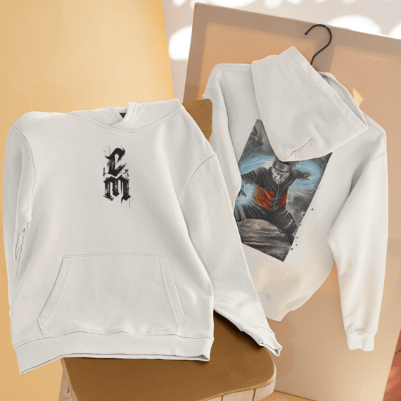 Tempestade de Chakra Azul - Moletom Canguru