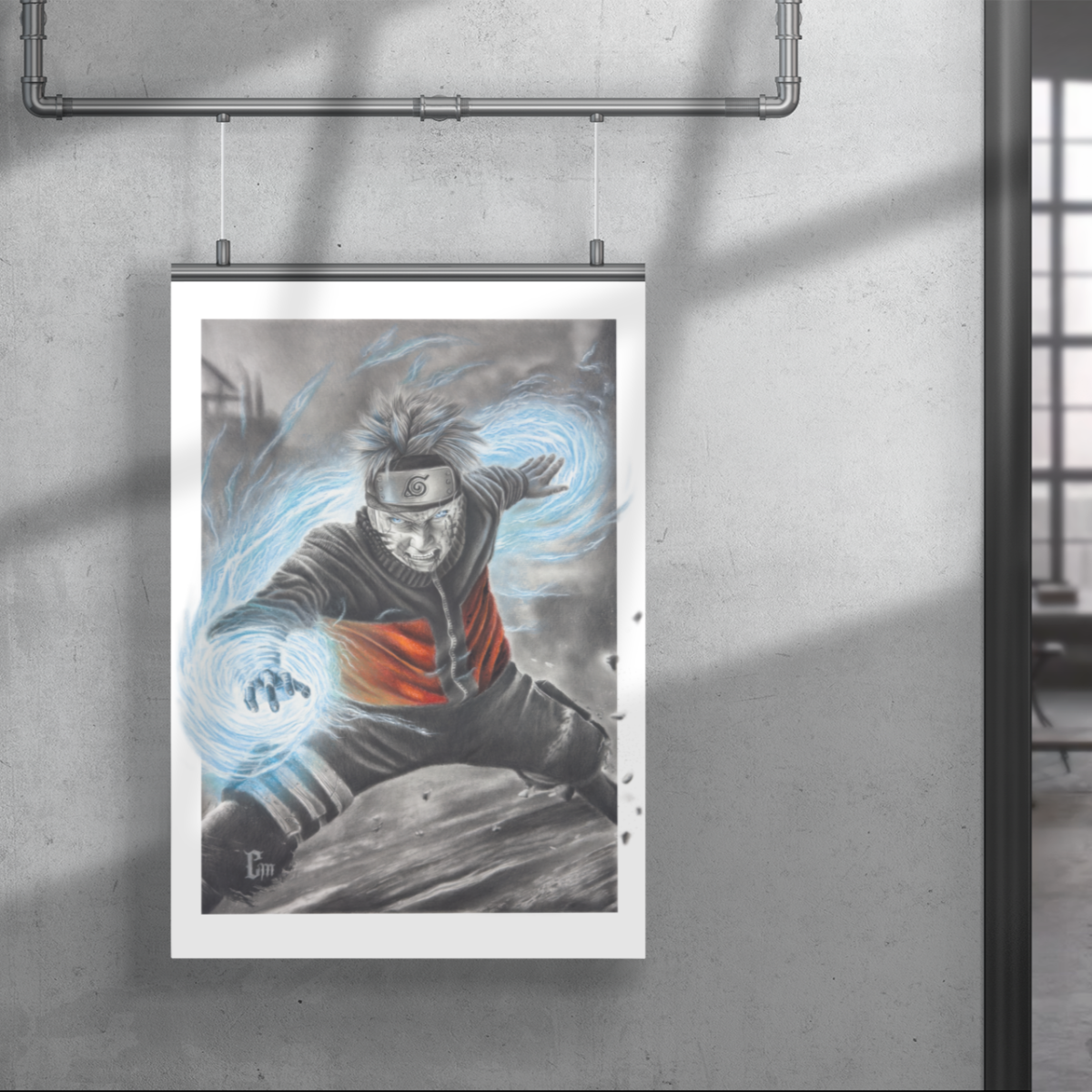 Nome do produto: Tempestade de Chakra Azul - Poster