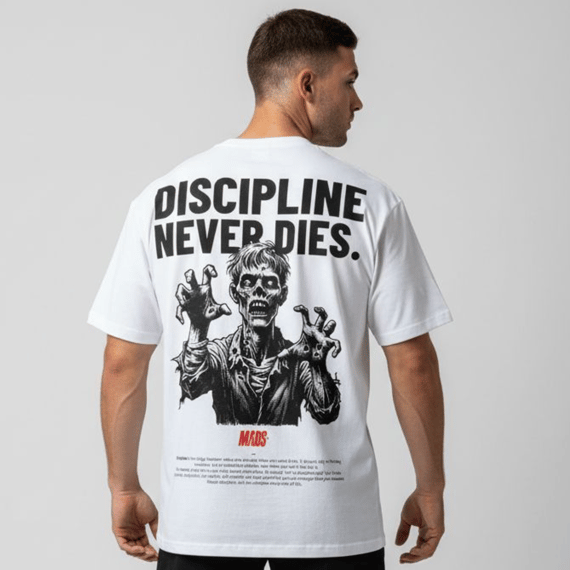 Camiseta Oversized MADS - Discipline Never Dies
