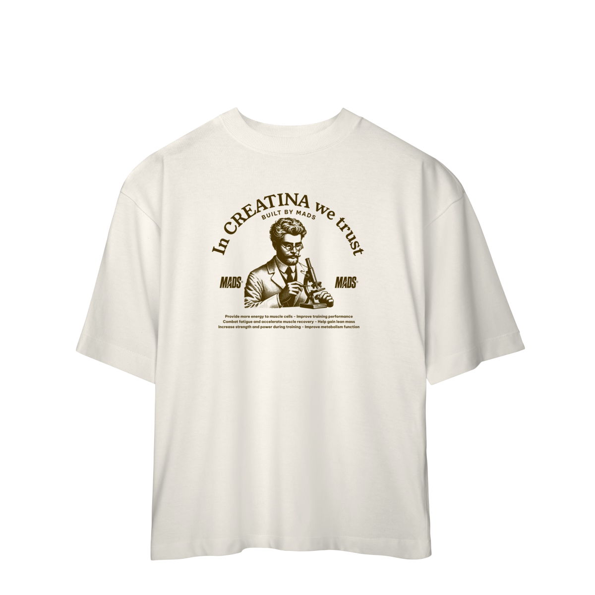 Camiseta Oversized MADS - In Creatina We Trust
