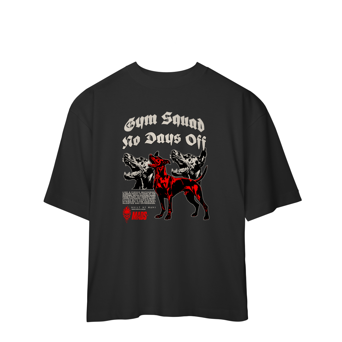 Camiseta Oversized MADS - Gym Squad
