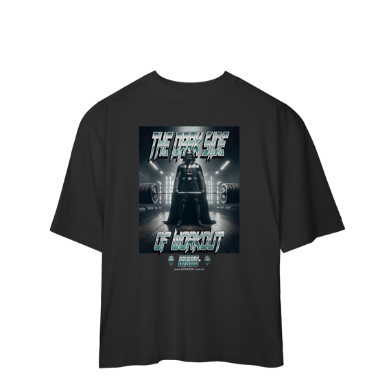 Camiseta Oversized MADS - The Dark Side of the Gym - Darth Vader - Star Wars