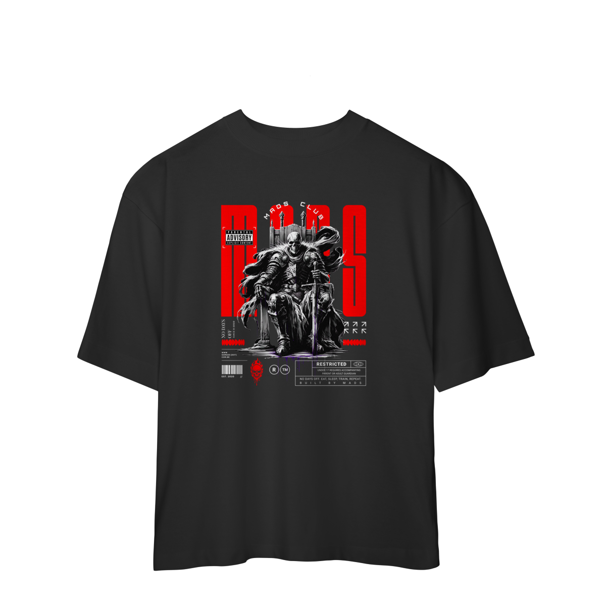 Camiseta Oversized MADS - Knight