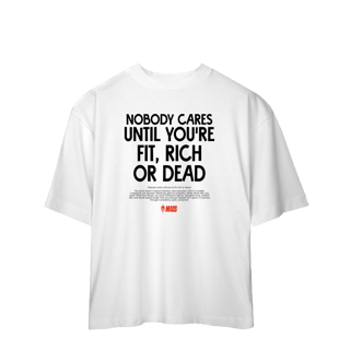 Nome do produto Camiseta Oversized MADS - Nobody Cares