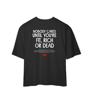 Nome do produto Camiseta Oversized MADS - Nobody Cares