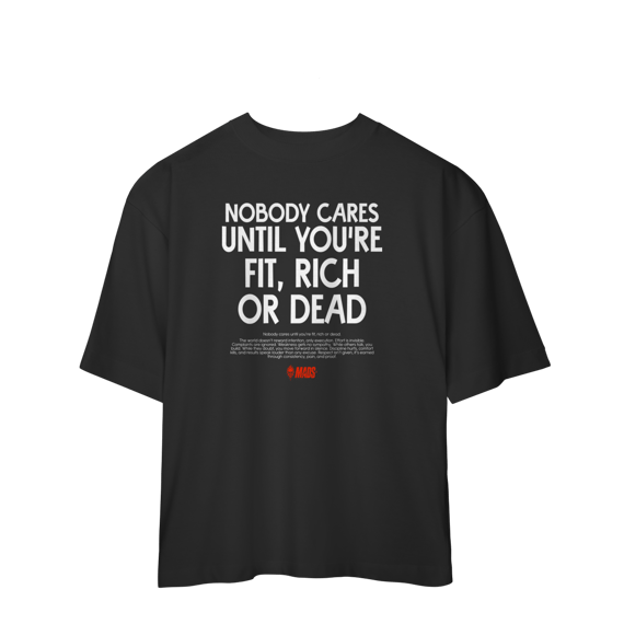 Camiseta Oversized MADS - Nobody Cares