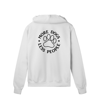 Nome do produto Moletom Prime Com Zíper - More Dogs. Less People