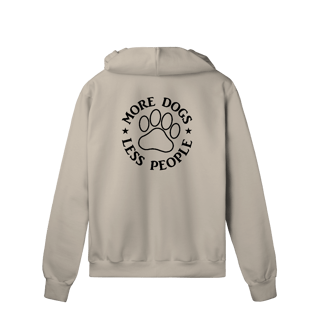 Nome do produto Moletom Prime Com Zíper - More Dogs. Less People