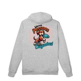 Nome do produto Menos Pessoas. Mais Cãezinhos - Moletom Prime Canguru -