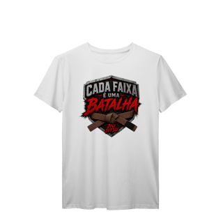 Nome do produto Camiseta Jiu Jitsu Algodão Cada Faixa é Uma Batalha Faixa Marrom