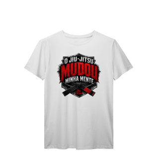 Nome do produto Camiseta Jiu Jitsu Algodão Mudou Minha Mente Brasão Faixa Preta