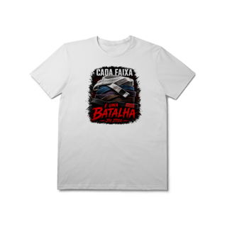 Nome do produto Camiseta Jiu Jitsu Algodão Sem Atalho Só Tatame Faixas Coloridas