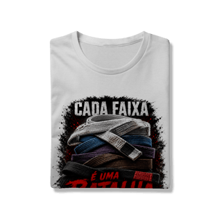 Nome do produto Camiseta Jiu Jitsu Algodão Sem Atalho Só Tatame Faixas Coloridas