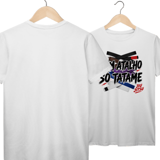 Nome do produto Camiseta Jiu Jitsu Algodão Sem Atalho Só Tatame Faixas Coloridas