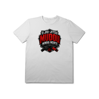 Nome do produto Camiseta Jiu Jitsu Algodão Mudou Minha Mente Brasão Faixa Preta