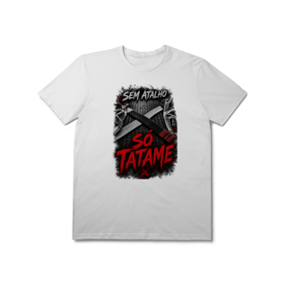 Nome do produto Camiseta Jiu Jitsu Algodão Sem Atalho Só Tatame Faixa Preta