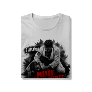 Nome do produto Camiseta Jiu Jitsu Algodão Mudou Minha Mente Lutadores Tatame