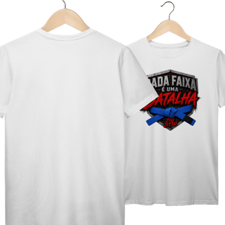 Nome do produto Camiseta Jiu Jitsu Algodão Cada Faixa é Uma Batalha Faixa Azul
