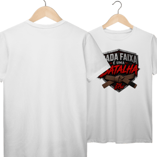 Nome do produto Camiseta Jiu Jitsu Algodão Cada Faixa é Uma Batalha Faixa Marrom