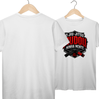 Nome do produto Camiseta Jiu Jitsu Algodão Mudou Minha Mente Brasão Faixa Preta