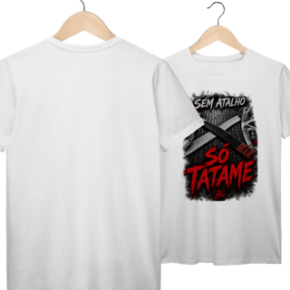Nome do produto Camiseta Jiu Jitsu Algodão Sem Atalho Só Tatame Faixa Preta