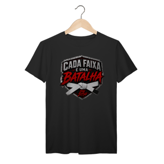 Camiseta Jiu Jitsu Algodão Cada Faixa é Uma Batalha Faixa Branca