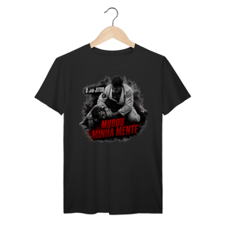 Camiseta Jiu Jitsu Algodão Mudou Minha Mente Lutadores Tatame