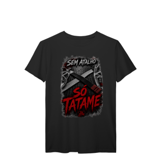 Nome do produto Camiseta Jiu Jitsu Algodão Sem Atalho Só Tatame Faixa Preta