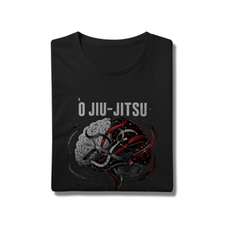 Nome do produto Camiseta Jiu Jitsu Algodão Mudou Minha Mente Cérebro Arte Suave