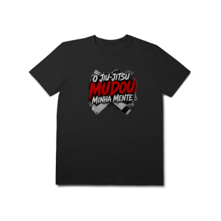 Nome do produto Camiseta Jiu Jitsu Algodão O Jiu Jitsu Mudou Minha Mente