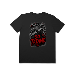 Nome do produto Camiseta Jiu Jitsu Algodão Sem Atalho Só Tatame Faixa Preta