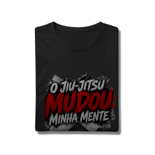 Nome do produto Camiseta Jiu Jitsu Algodão O Jiu Jitsu Mudou Minha Mente