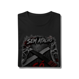 Nome do produto Camiseta Jiu Jitsu Algodão Sem Atalho Só Tatame Faixa Preta