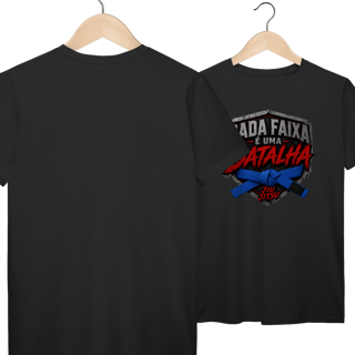 Nome do produto Camiseta Jiu Jitsu Algodão Cada Faixa é Uma Batalha Faixa Azul