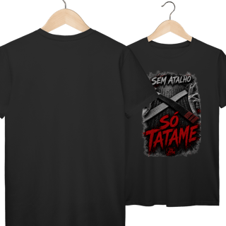 Nome do produto Camiseta Jiu Jitsu Algodão Sem Atalho Só Tatame Faixa Preta